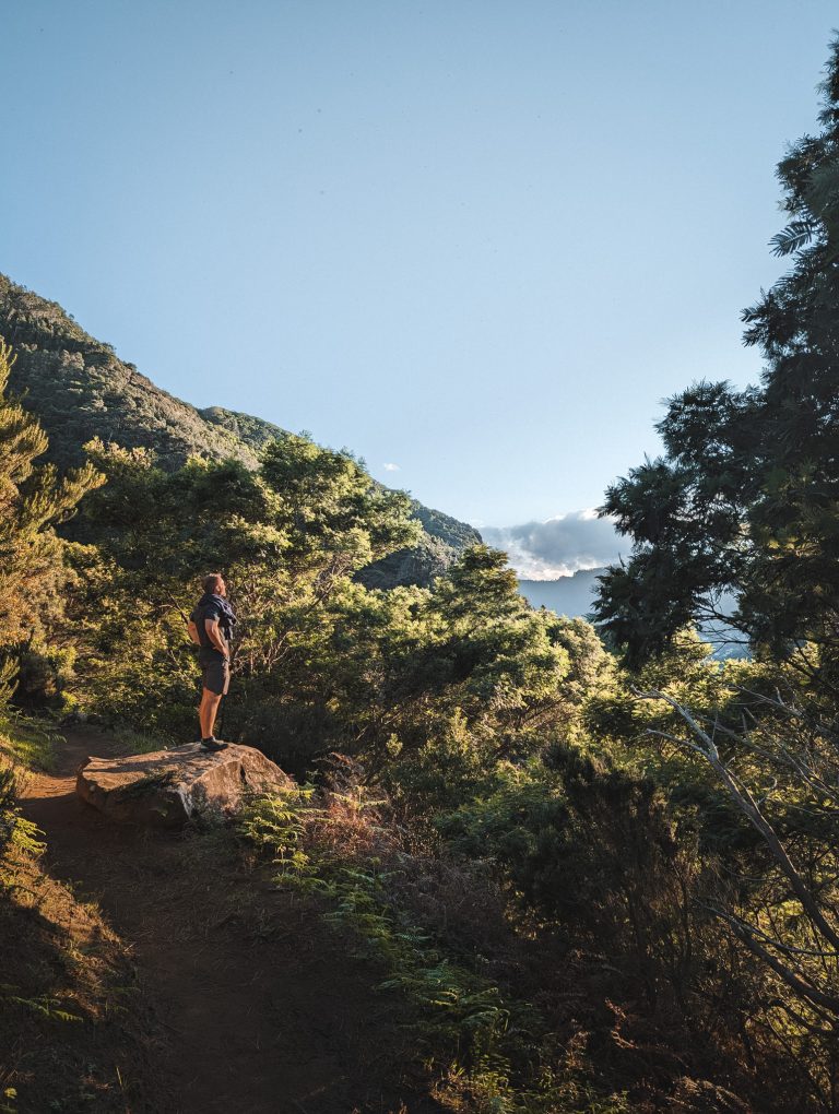 Hiker on a hilltop