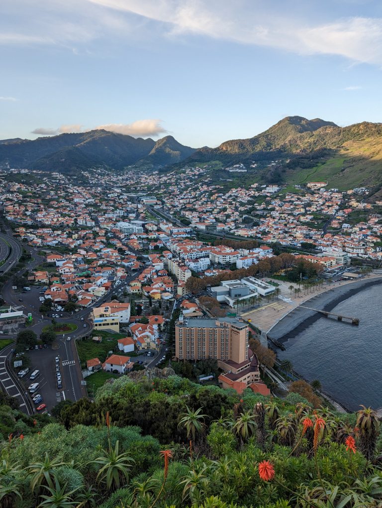 Machico town from above