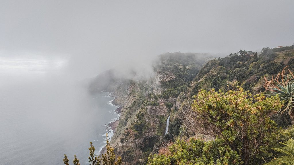 Cliffs in the mist